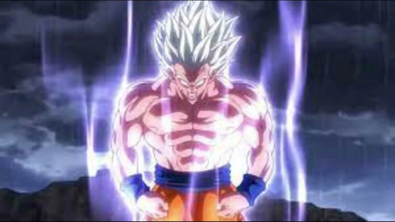 Super Saiyan Ultra instinct goku breaks through (Silver super saiyan god?!)