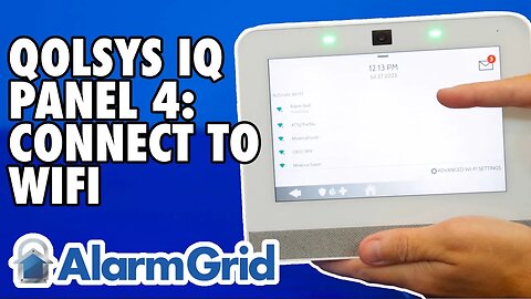 Qolsys IQ Panel 4: Connect to WIFI
