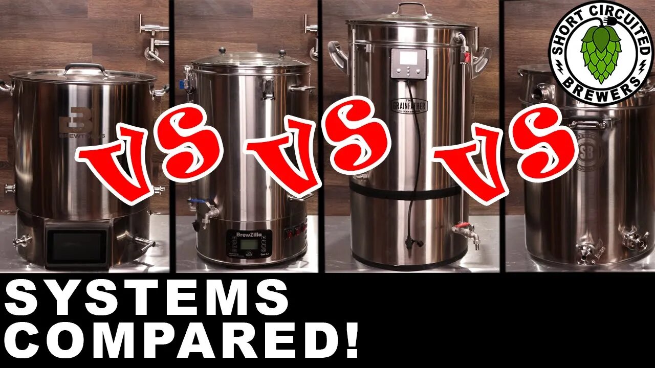 Spike Solo vs Brewtools B80 vs G70 vs Brewzilla 65L vs Clawhammer supply Large system comparison