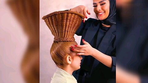 "Stylish Innovations: The Hair Hat and Hair Fruit Basket"