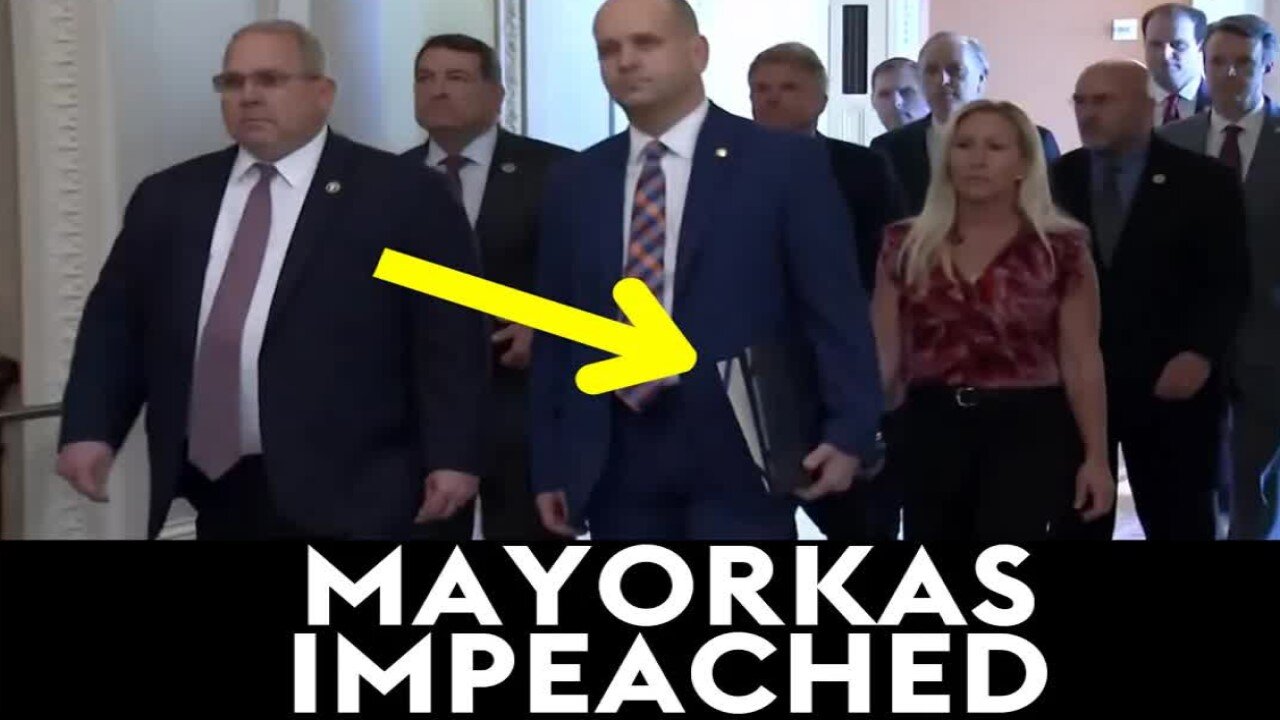 impeachment of Alejandro Mayorkas. ,Israel dropping bombs on Gazans running for their lives;