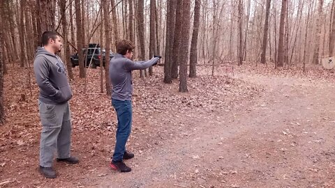 Seth shooting the SR 22