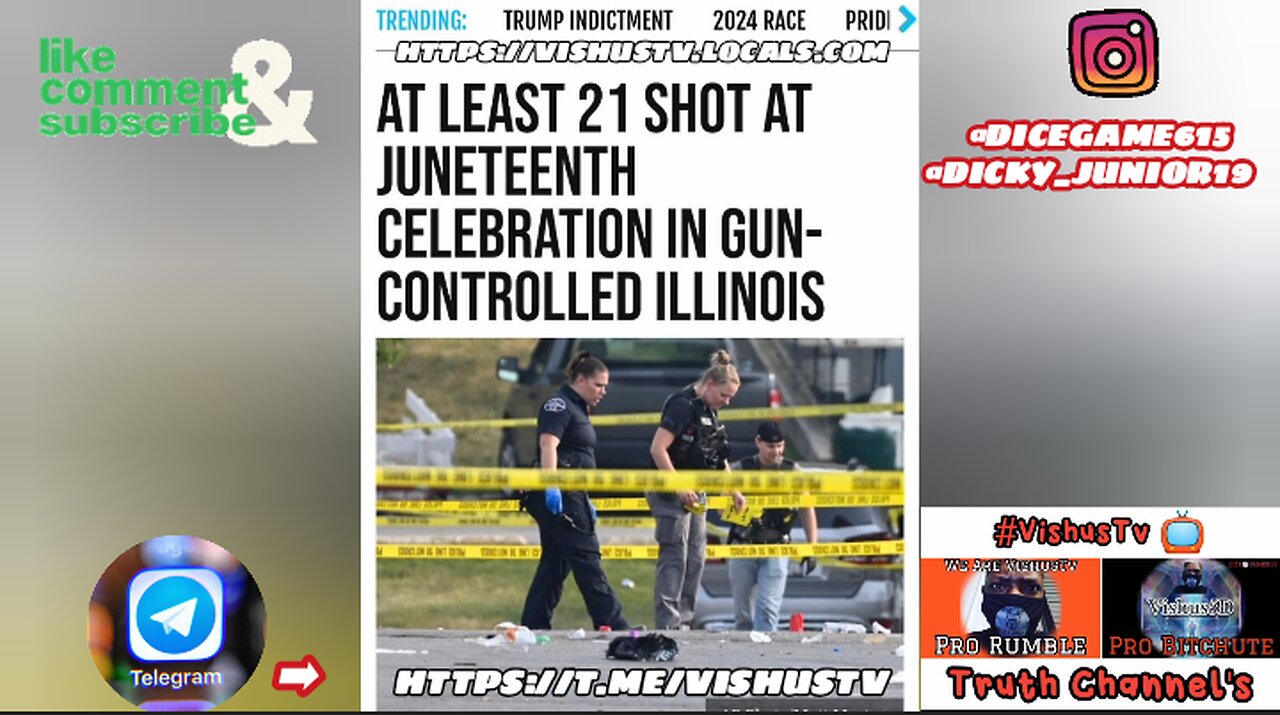 At Least 21 Shot At Juneteenth Celebration... #VishusTv 📺