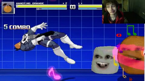 Annoying Orange VS The Punisher In An Epic Battle In The MUGEN Video Game With Live Commentary