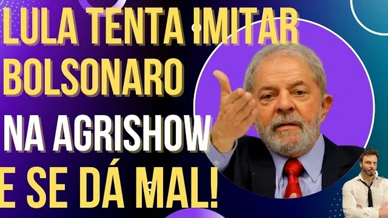 SENTIU: Lula tenta imitar sucesso de Bolsonaro na Agrishow e se dá mal!