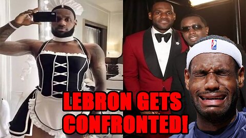 Lebron James STUNNED when confronted by heckler about "DIDDY PARTIES" at Rams vs Eagles game!