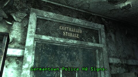 Fallout 3 Mods - Germantown Police HQ Signs by psychoticreaction98