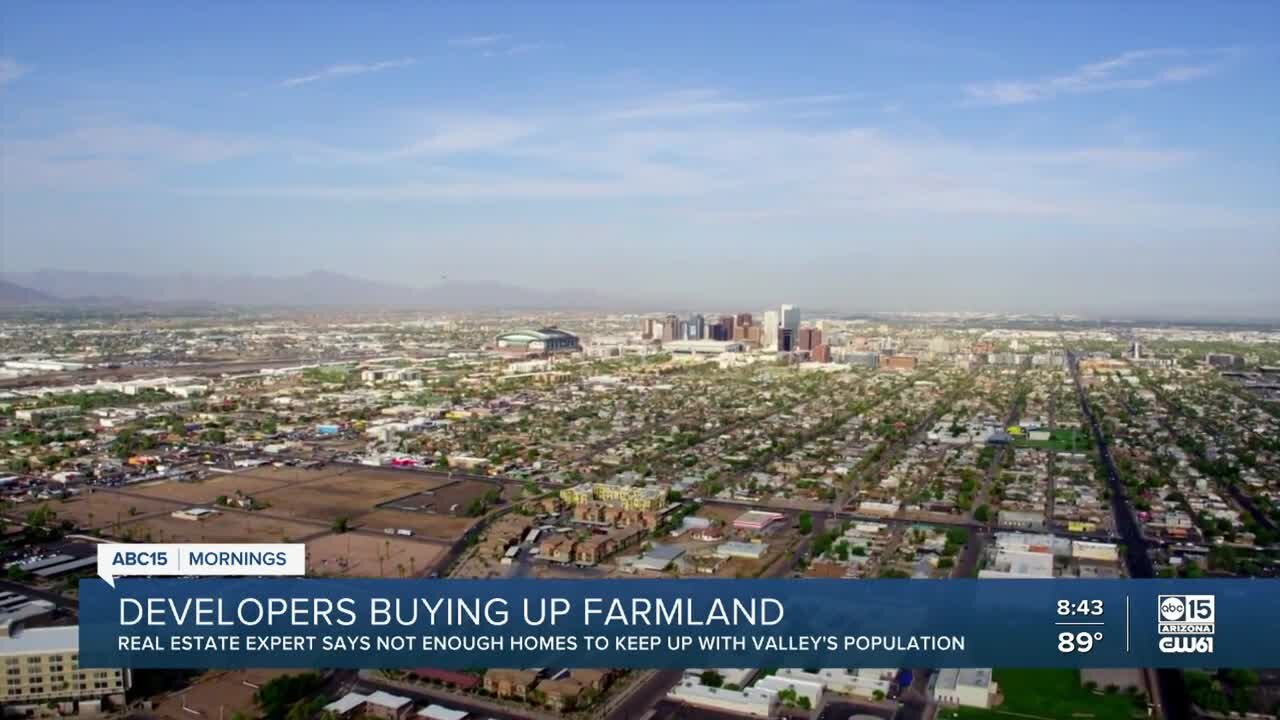 Real estate taking over farmlands