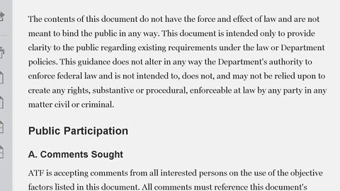 ATF puts out formal question on “Stabilizing Braces” (no camera)