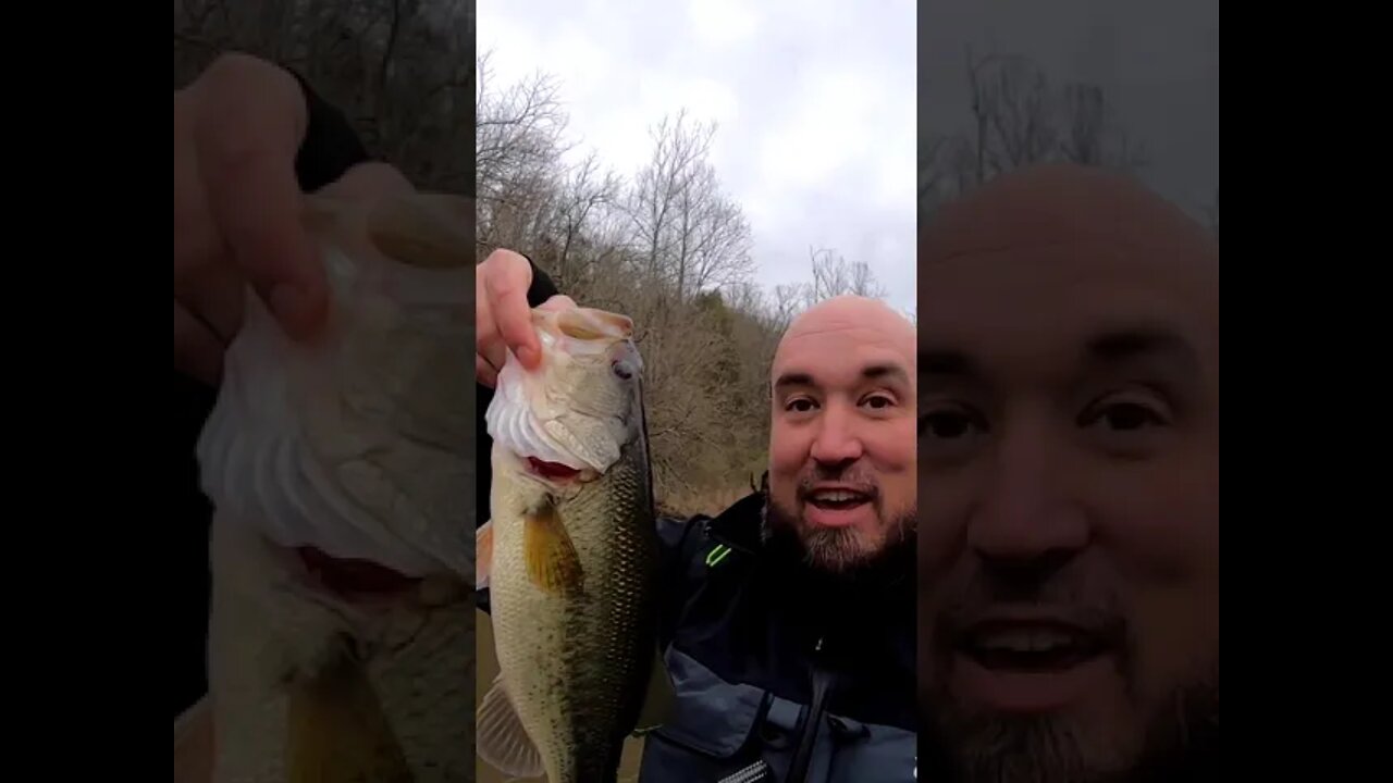 Winter kayak fishing for bass!