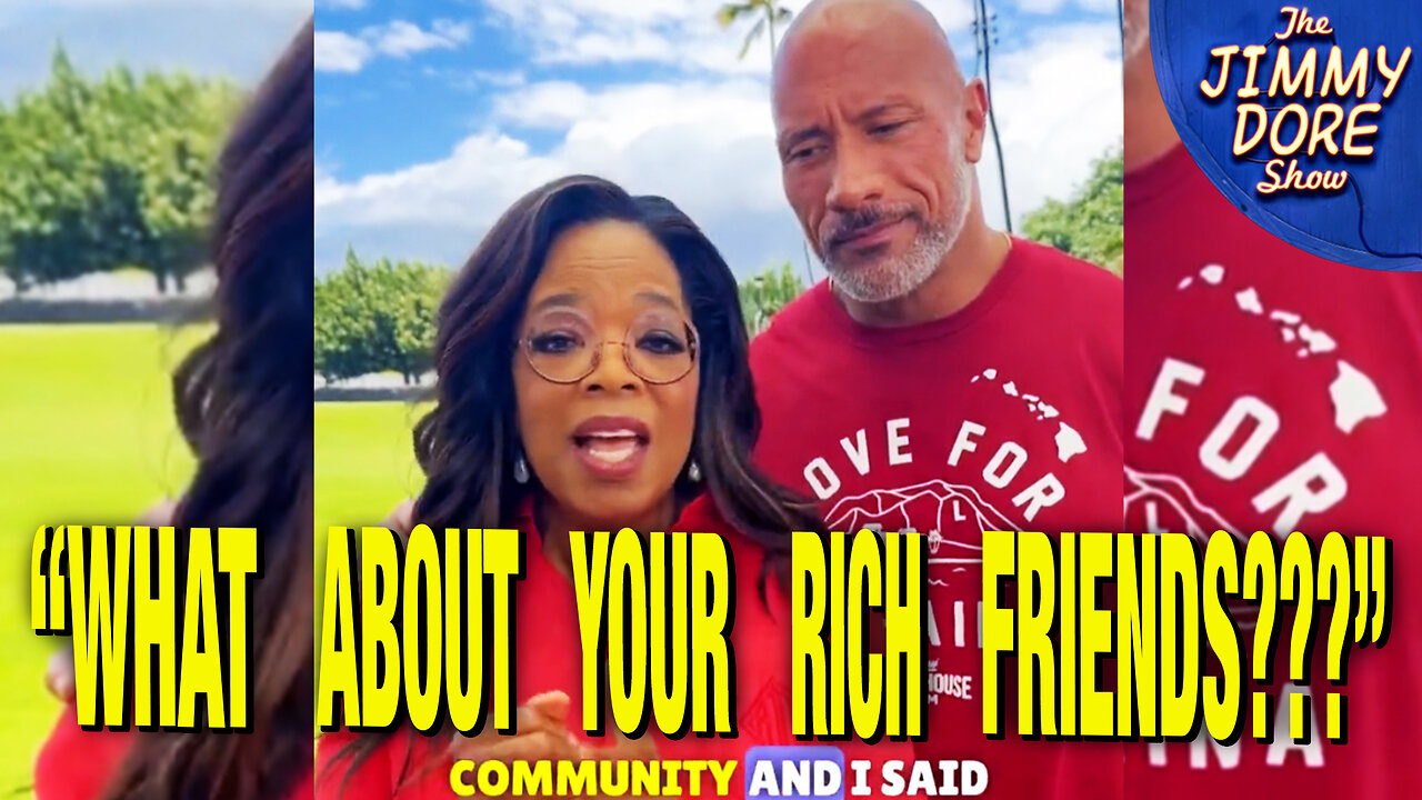 Internet SCORCHES Oprah & The Rock Over Maui Charity Appeal