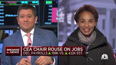 White House economic advisor Cecilia Rouse reacts to December jobs report