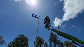 The Australian flag returns to Jegorow Reserve!