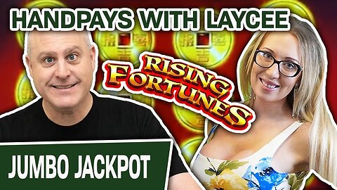 💃 MULTIPLE HANDPAYS with BEAUTIFUL Laycee ⤴ Rising Fortunes SLOTS for 40 MINUTES! | Raja Slots