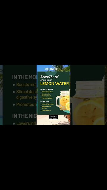 How Does Lemon Water Help Your Health | Is lemon water healthy for your body #shorts