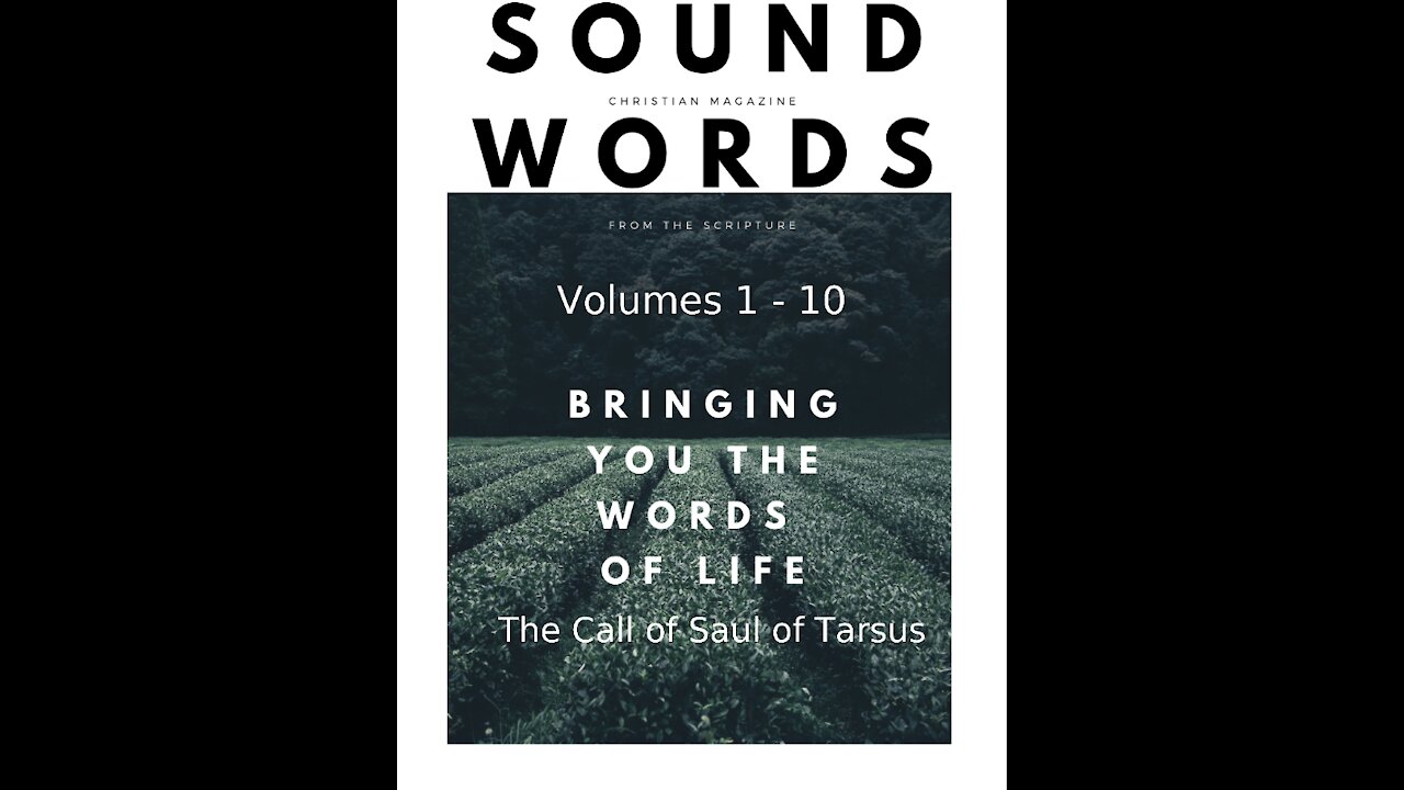 Sound Words, The Call of Saul of Tarsus