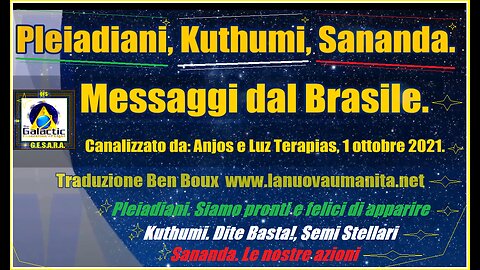 Pleiadiani. Siamo pronti e felici di apparire