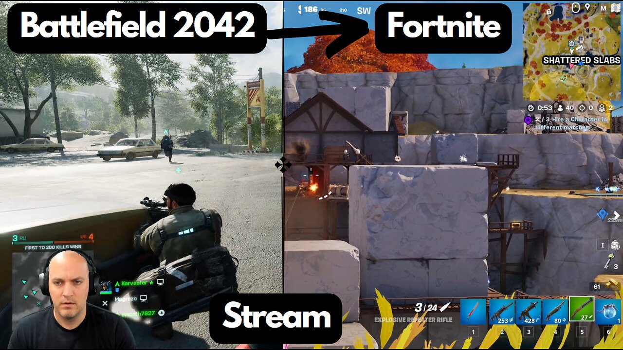 Battlefield 2042 to Fortnite More to do.