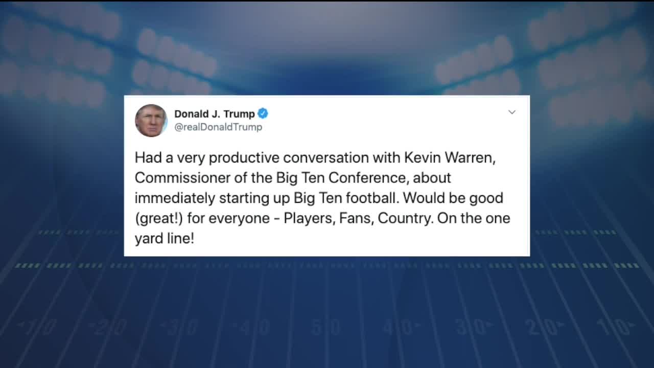 Trump talked with Big Ten commissioner about 'immediately starting' football