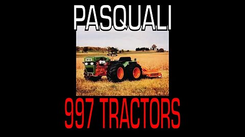 Pasquali 997 Tractor (1970 - 1981) - Information