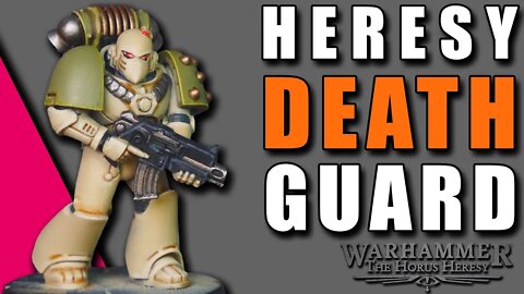 How to paint DEATH GUARD marines | Horus Heresy | 14th Legion