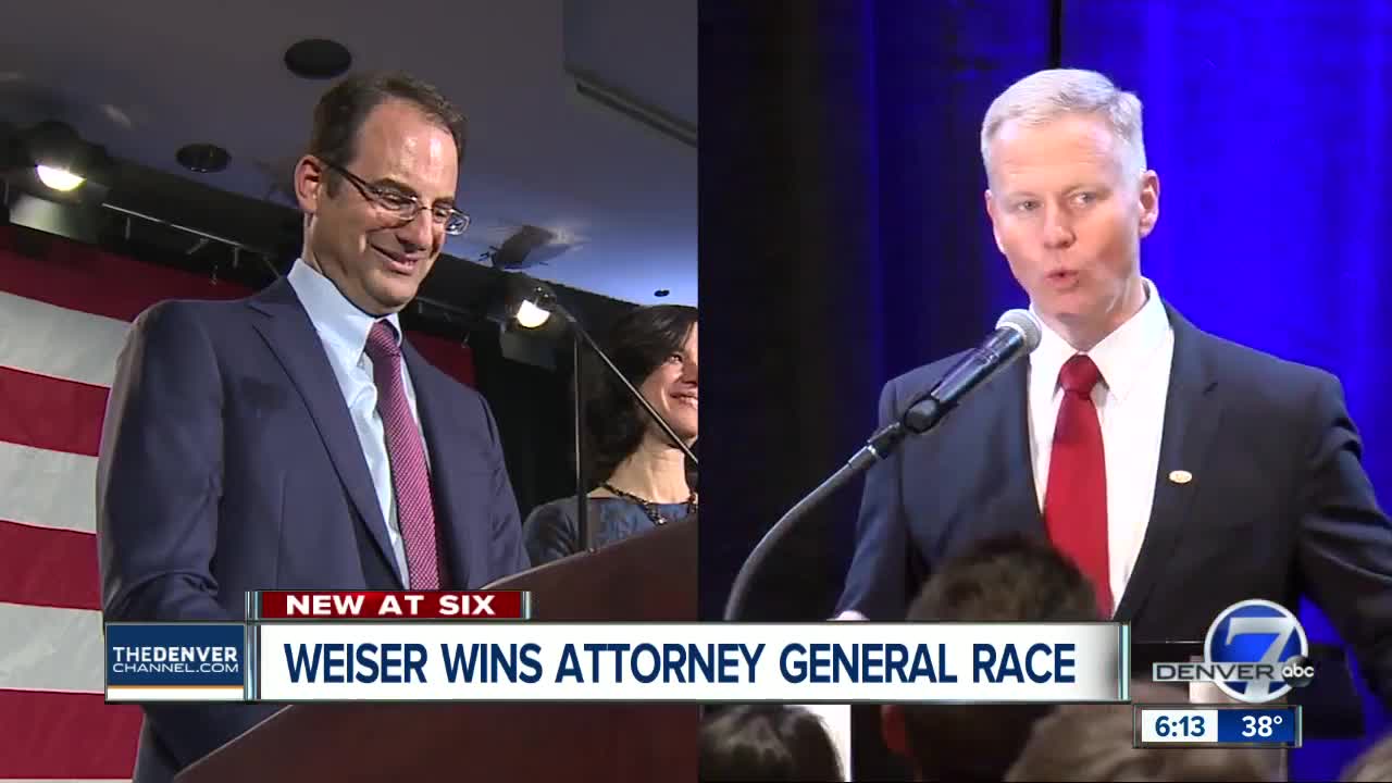 Democrat Phil Weiser defeats Republican George Brauchler in Colorado attorney general contest