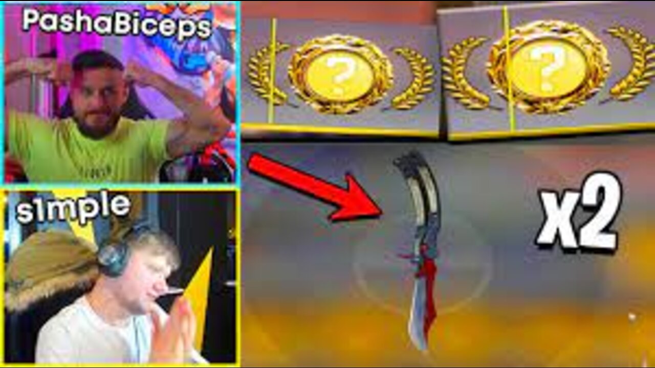 S1MPLE IS BACK AND READY TO DESTROY!! PASHABICEPS JUST UNBOXED 2 INSANE KNIFES!!