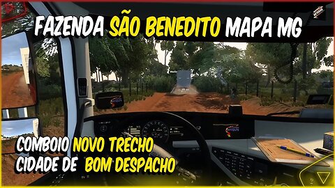 MAPA MINAS GERAIS NOVO TRECHO BOM DESPACHO PARA PAINS COMBOIO ETS2 1.46