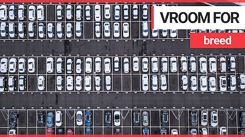 Drone captures what could be Britain's most expensive car park