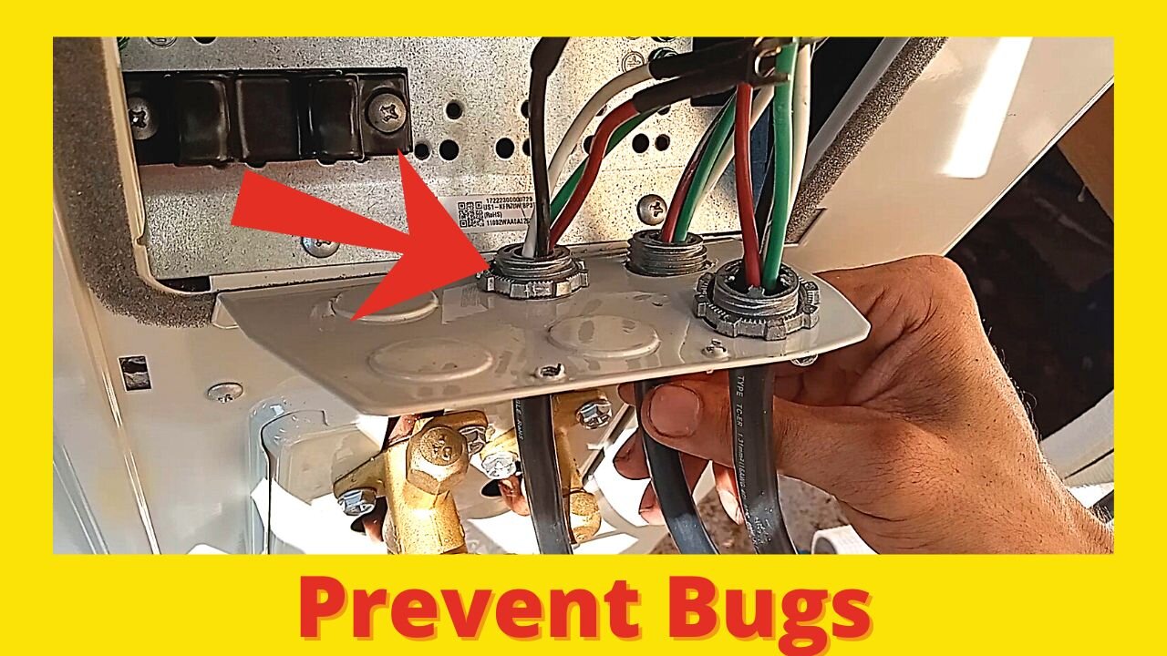 Prevent Wasps From Getting Into Wiring Mini Split