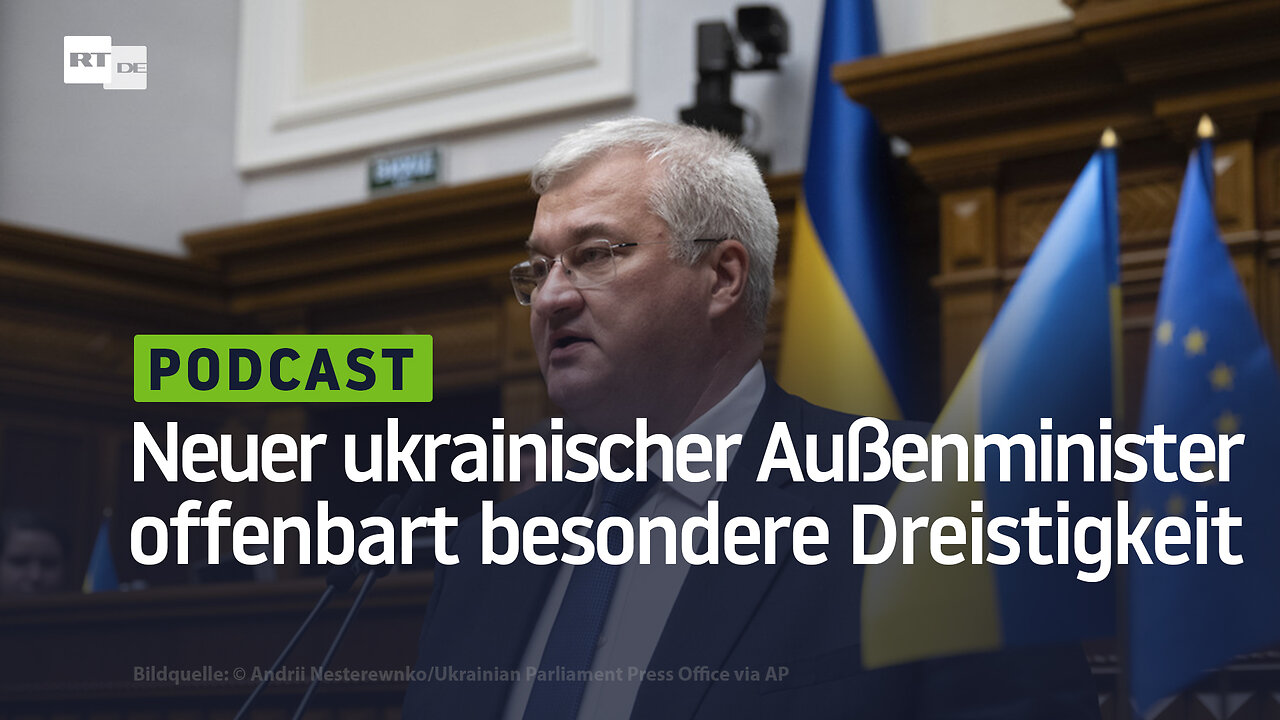 Der neue ukrainische Außenminister überzeugt durch seine besondere Dreistigkeit