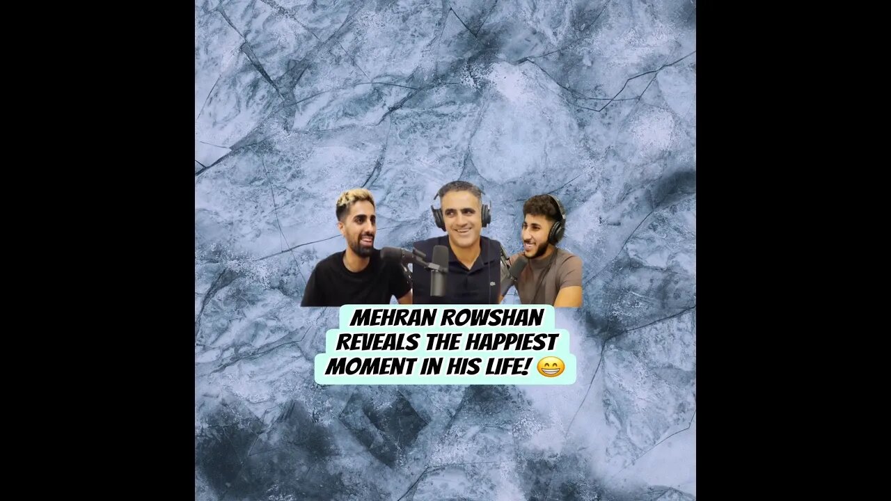 Mehran Rowshan Reveals the Happiest Moment in his Life! 😁 #shorts