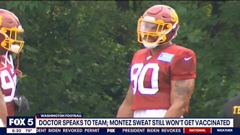 FOX 5 Leftist anchor Steve Chenevey shamed black NFL Montez Sweat for not taking the Covid vaccine