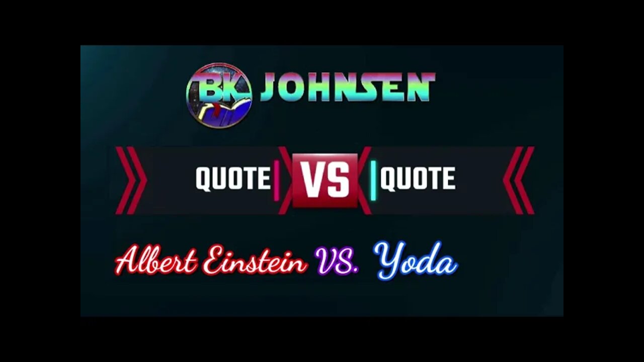 Quote vs Quote - #001 Einstein v. Yoda