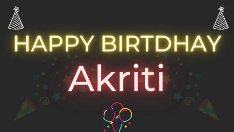 Happy Birthday to Akriti - Birthday Wish From Birthday Bash