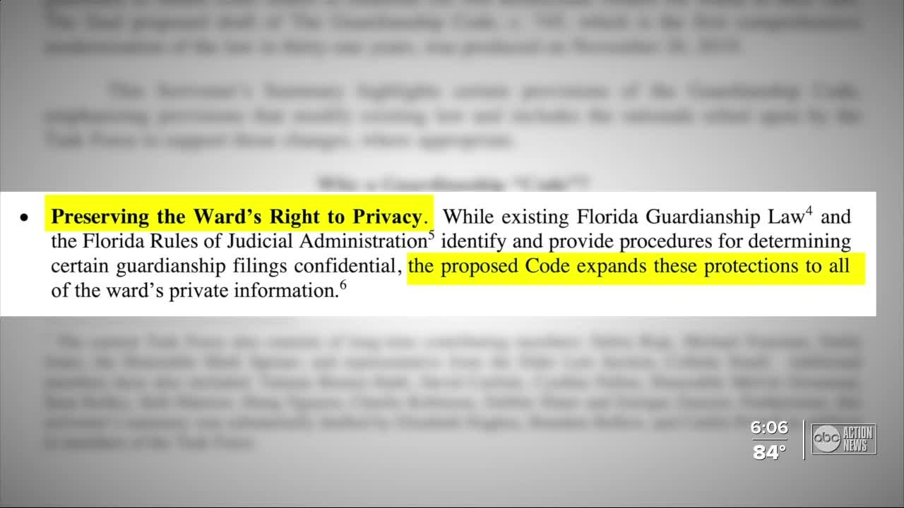 Florida Bar section proposes new guardianship rules with less transparency