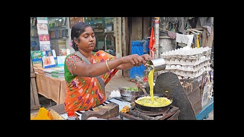 Queen of Egg Recipes! Fluffy Omelet, Boiled Fried Eggs & Bread Omelette | Indian Street Food