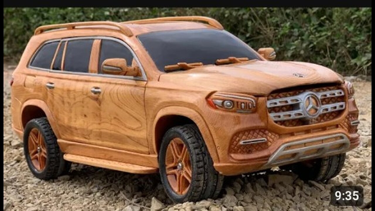 Wood Carving - Mercedes-Benz GLS 450 4MATIC 2022 - Woodworking Art