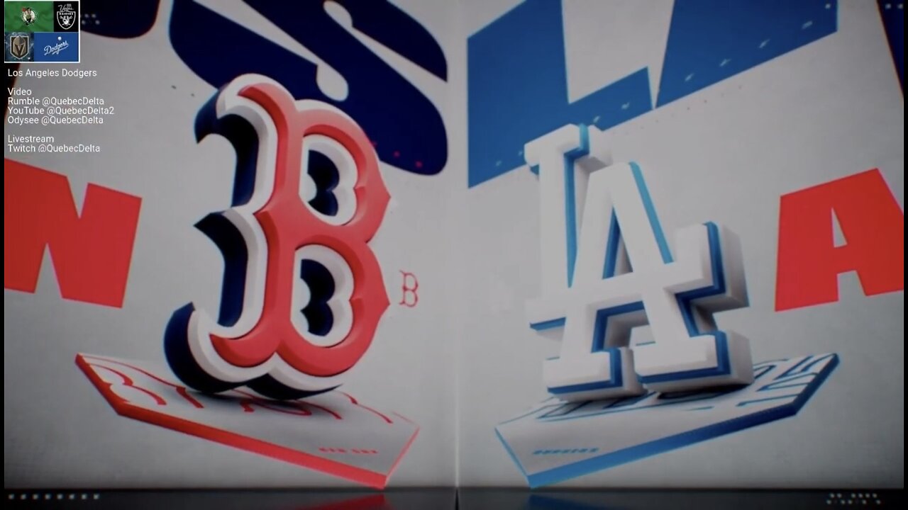 Red Sox @ Dodgers. Game 3 of 3 Game Series. MLB the Show 24.