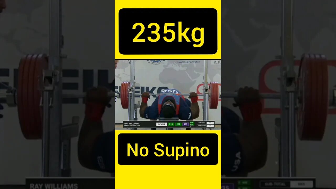 Supino de 235kg de Ray Willams