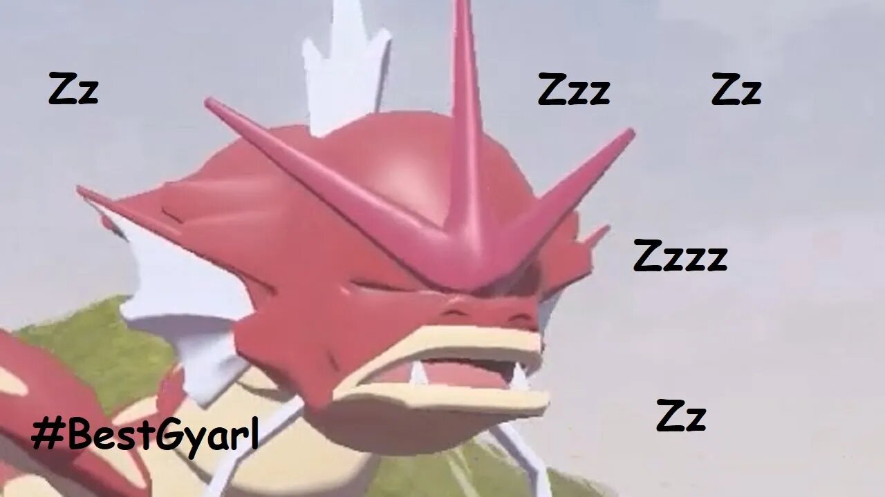 sleeping red Gyarados is definitely cuter than you