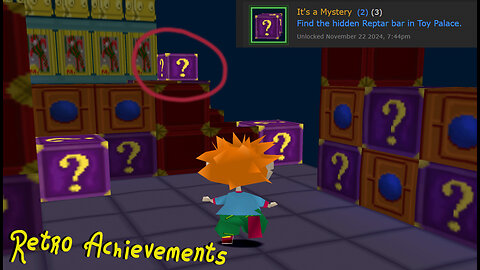 Rugrats: Search for Reptar | Retro Achievement Guide: "Find the hidden Reptar bar in Toy Palace"