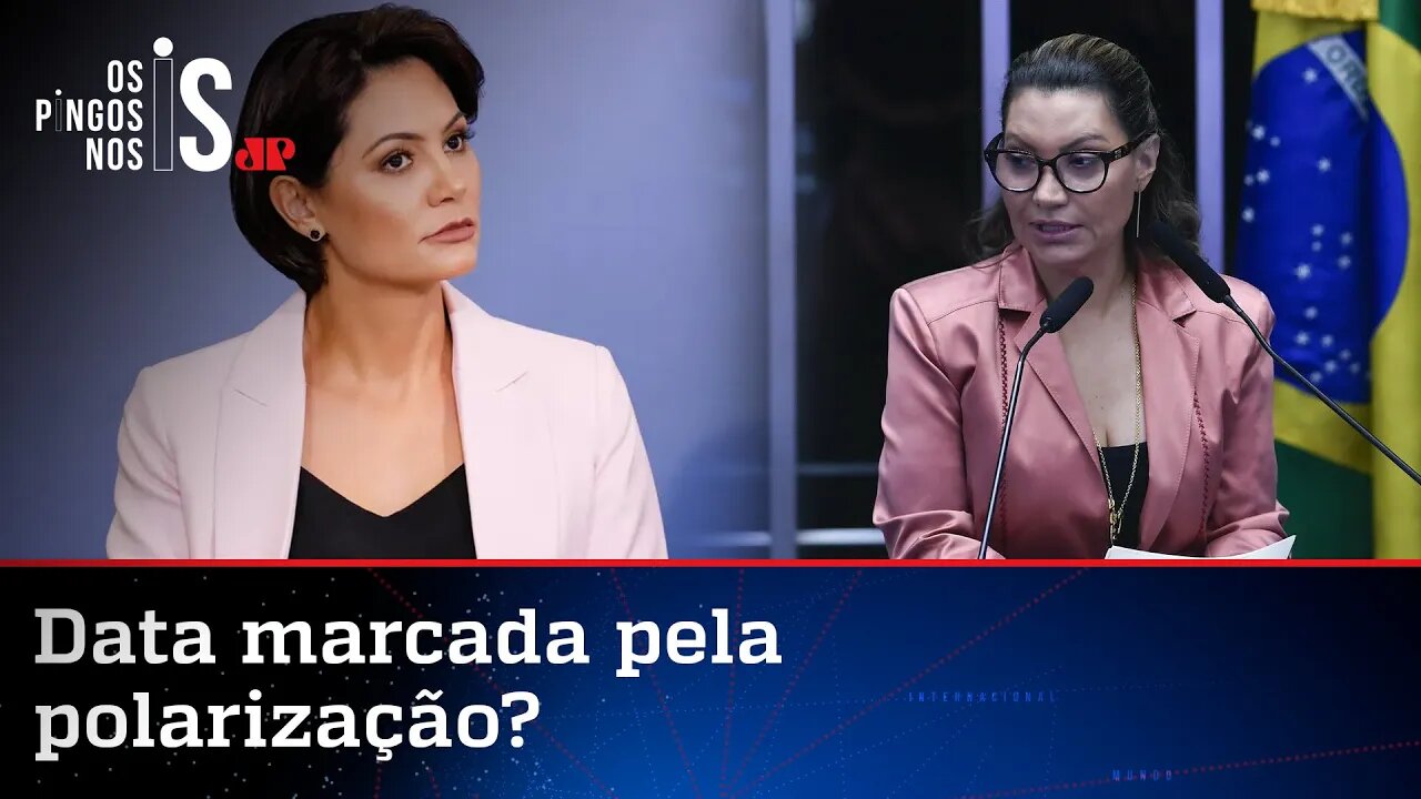 Janja e Michelle Bolsonaro ganham destaque no Dia da Mulher