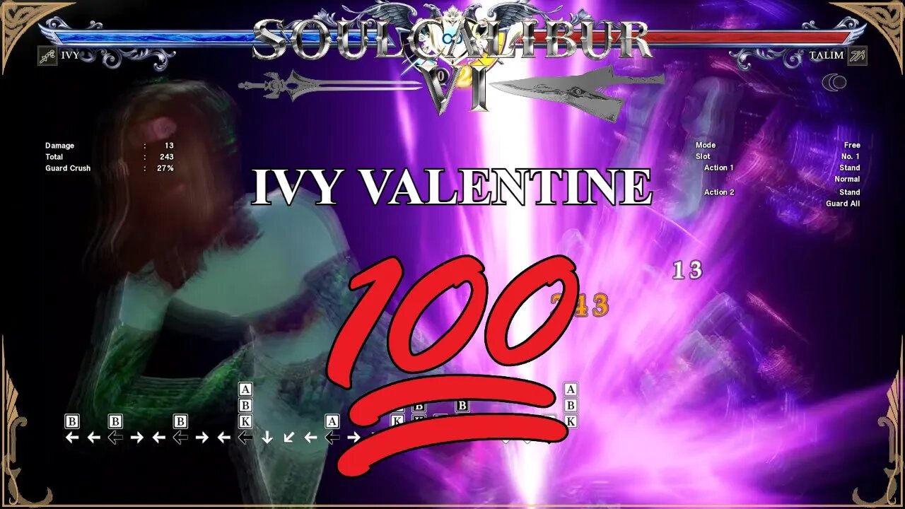 SoulCalibur VI — Ivy Valentine Combo 100%!! | Xbox Series X