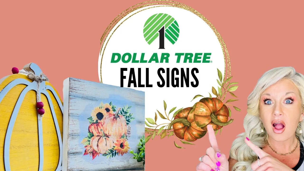 Dollar tree DIY’s, Dollar tree Fall signs, Blessed Beyond Measure