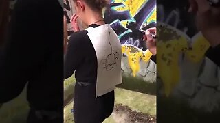 Humm 🤨 Really ？ you love ？✨ by Oupa ! #funny #viral #graffiti #trending