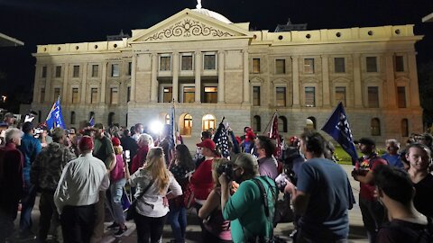 Protesters Gather Outside Arizona Election Center