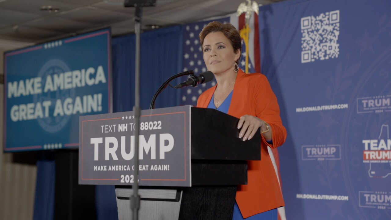 Kari Lake Speaks at President Trump’s Rally in Laconia, NH ahead of the First in the Nation Primary