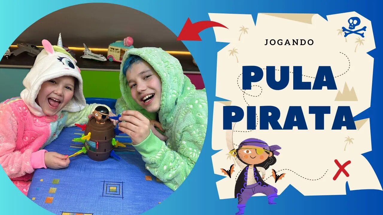 Vamos jogar PULA PIRATA - Vitor e Júlia se desafiam no jogo