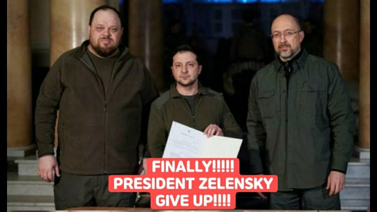 FINALLY!!!!! President ZELENSKY GIVE UP!!!!